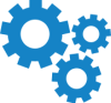 Industrial Icon - logo blue