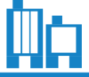 Institutional - Building Icon - logo blue